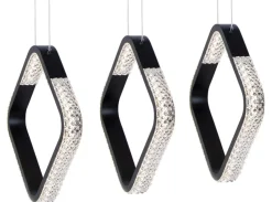 Sklep Kaja Ledowa lampa wisząca z kryształkami K-8160 HILD | Kaja Oświetlenie czarny Clearance