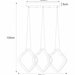Sklep Kaja Ledowa lampa wisząca z kryształkami K-8160 HILD | Kaja Oświetlenie czarny Clearance