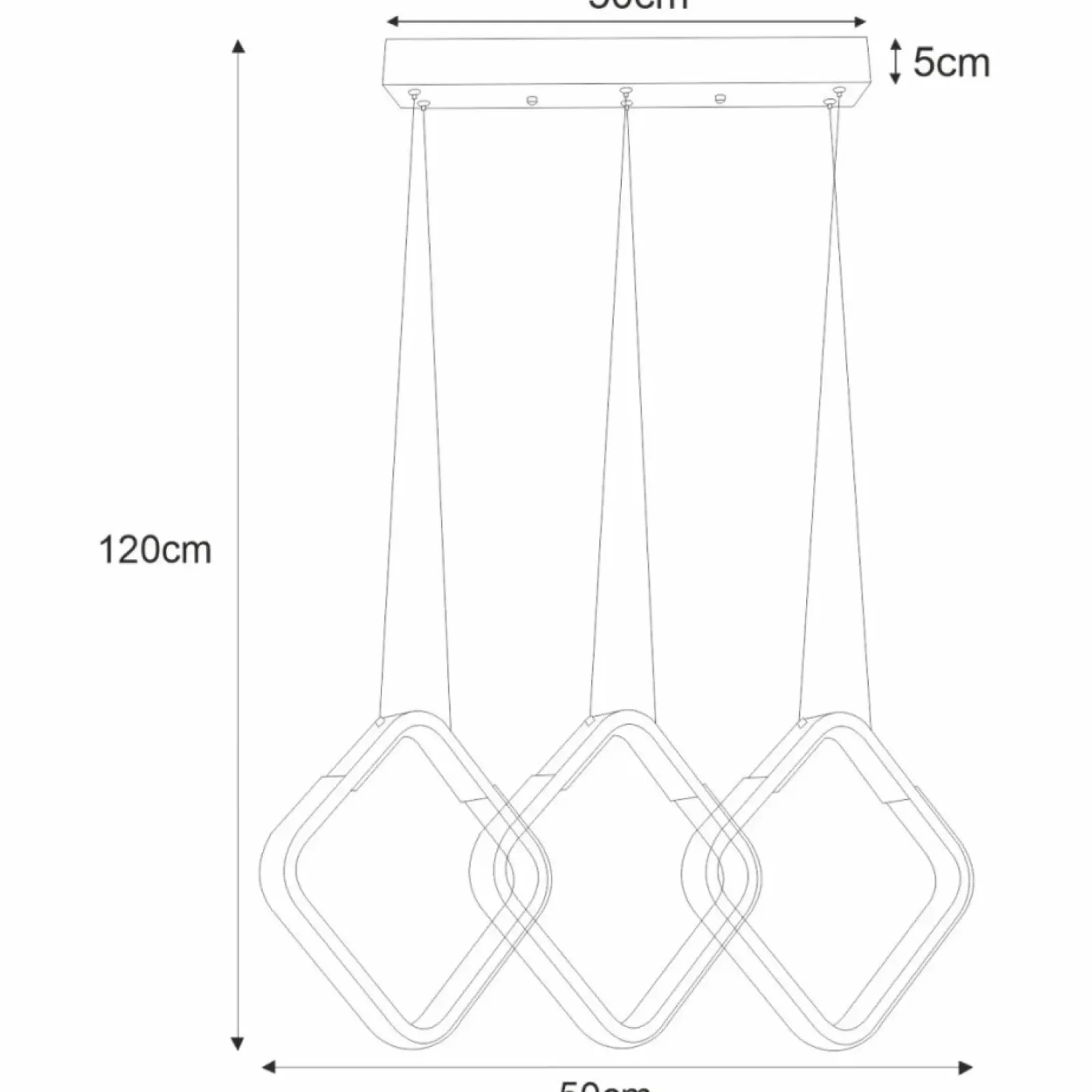 Sklep Kaja Ledowa lampa wisząca z kryształkami K-8160 HILD | Kaja Oświetlenie czarny Clearance