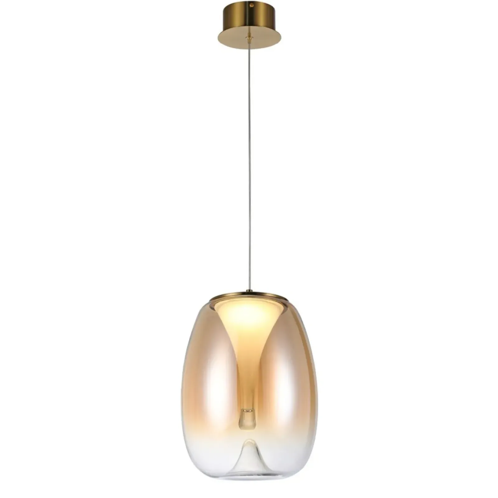 Sklep Kaja Ledowa lampa wisząca z ozdobnym kloszem AZ6185 PAMELA | Kaja New