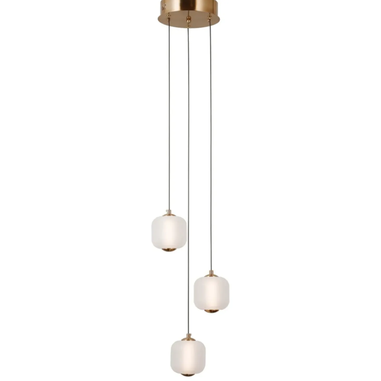 Sklep Kaja Ledowa lampa wisząca, złoty kolor PND-34362-3-HBR-OPAL z serii GANTI New
