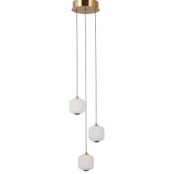Sklep Kaja Ledowa lampa wisząca, złoty kolor PND-34362-3-HBR-OPAL z serii GANTI New