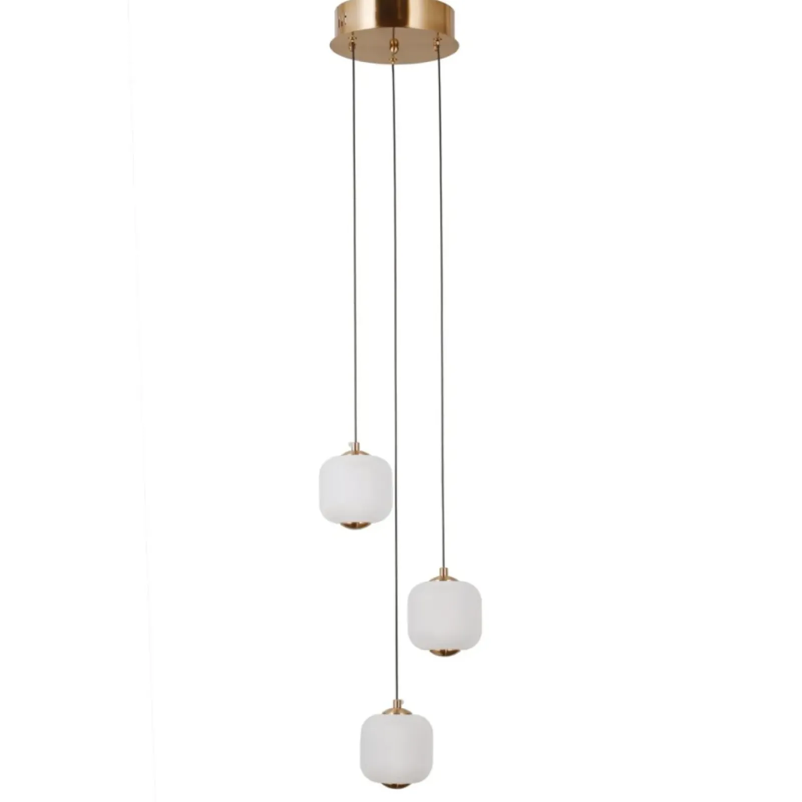 Sklep Kaja Ledowa lampa wisząca, złoty kolor PND-34362-3-HBR-OPAL z serii GANTI New