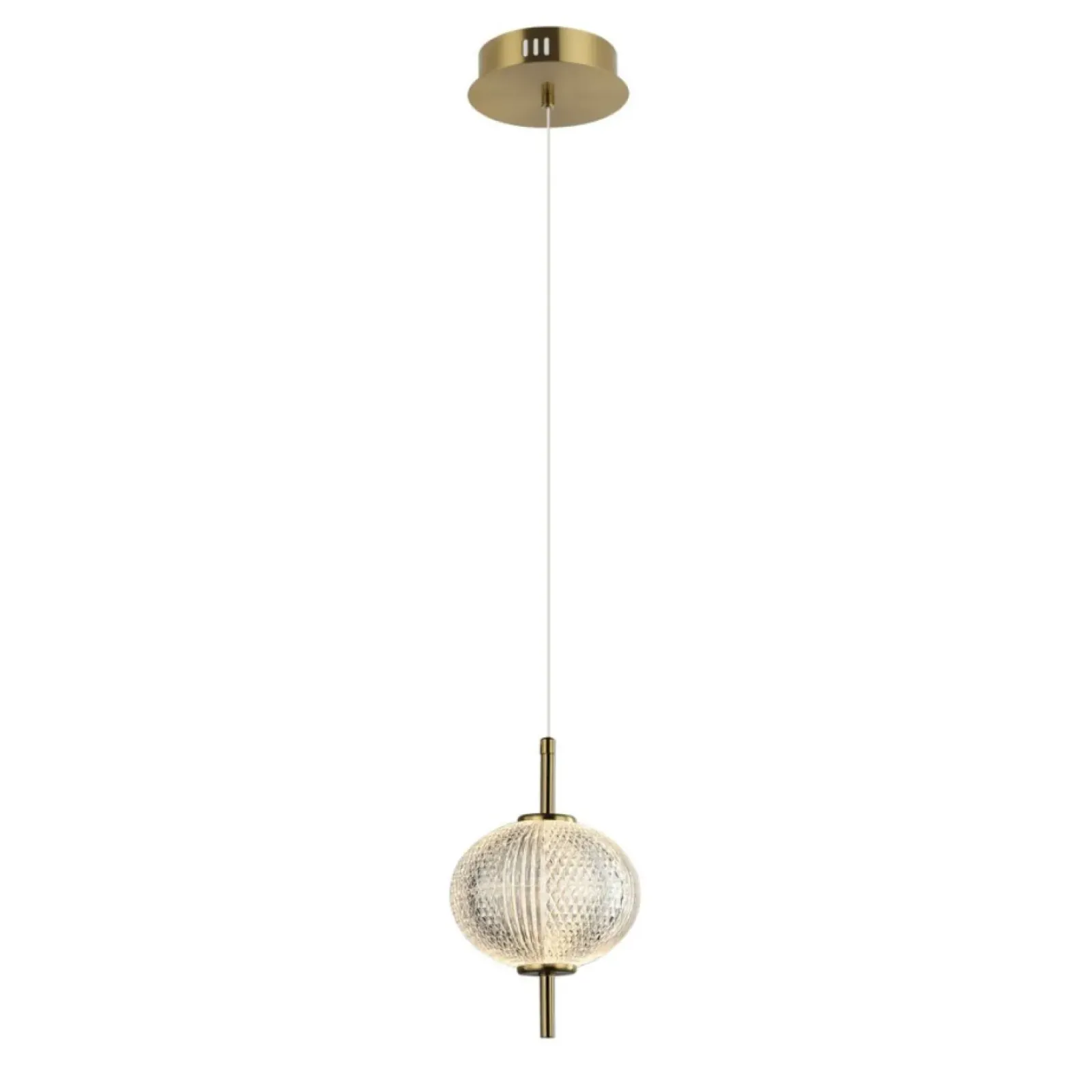 Sklep Kaja Ledowa lampa z kryształowym kloszem PND-29038-1-GD LAZIE | Kaja Best