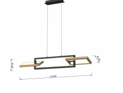 Sklep Kaja Ledowa lampa z obrotowymi ramkami WF 7022-306 MATERA | Kaja Clearance