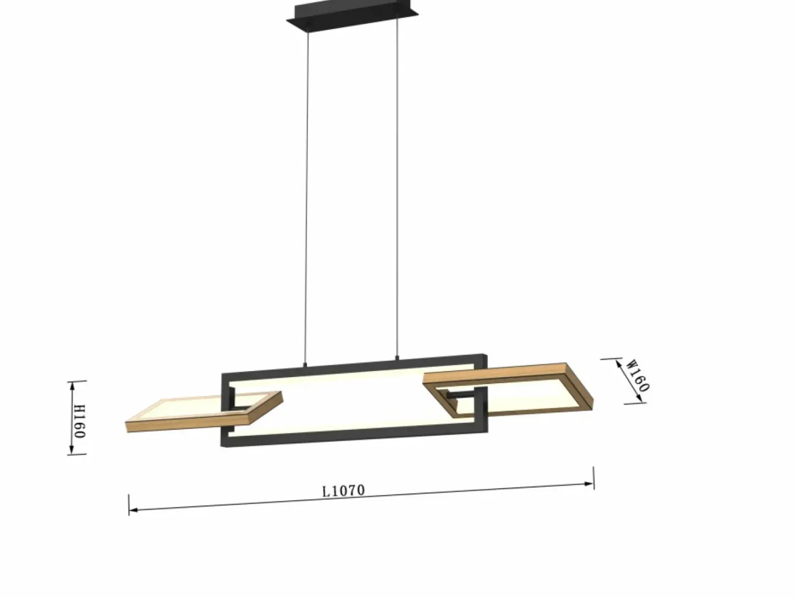 Sklep Kaja Ledowa lampa z obrotowymi ramkami WF 7022-306 MATERA | Kaja Clearance