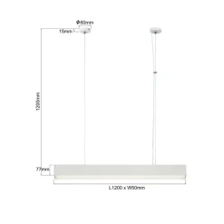 Sklep Kaja Ledowa listwa techniczna 80cm LP-1401/1P M WH SMART LUCI M | Kaja Store