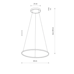 Sklep Kaja Ledowa obręcz w kolorze oliwkowym, do salonu 11403 CIRCOLO LED | Kaja Store