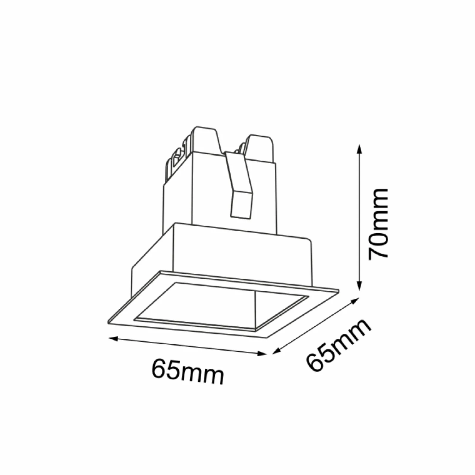 Sklep Kaja Ledowa oprawa wpustowa oczko LED 2W 3000K ANT 3038 A-GLARE | Kaja* Oprawy Podtynkowe|Lampy Led