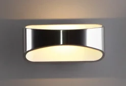 Sklep Kaja Ledowa, srebrna lampa ścienna do korytarza MX W0053 HUGO | Kaja* Lampy Led