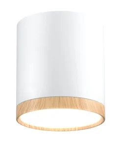 Sklep Kaja LEDowa tuba natynkowa z drewnem 2273624 z serii TUBA | Kaja* Lampy Led