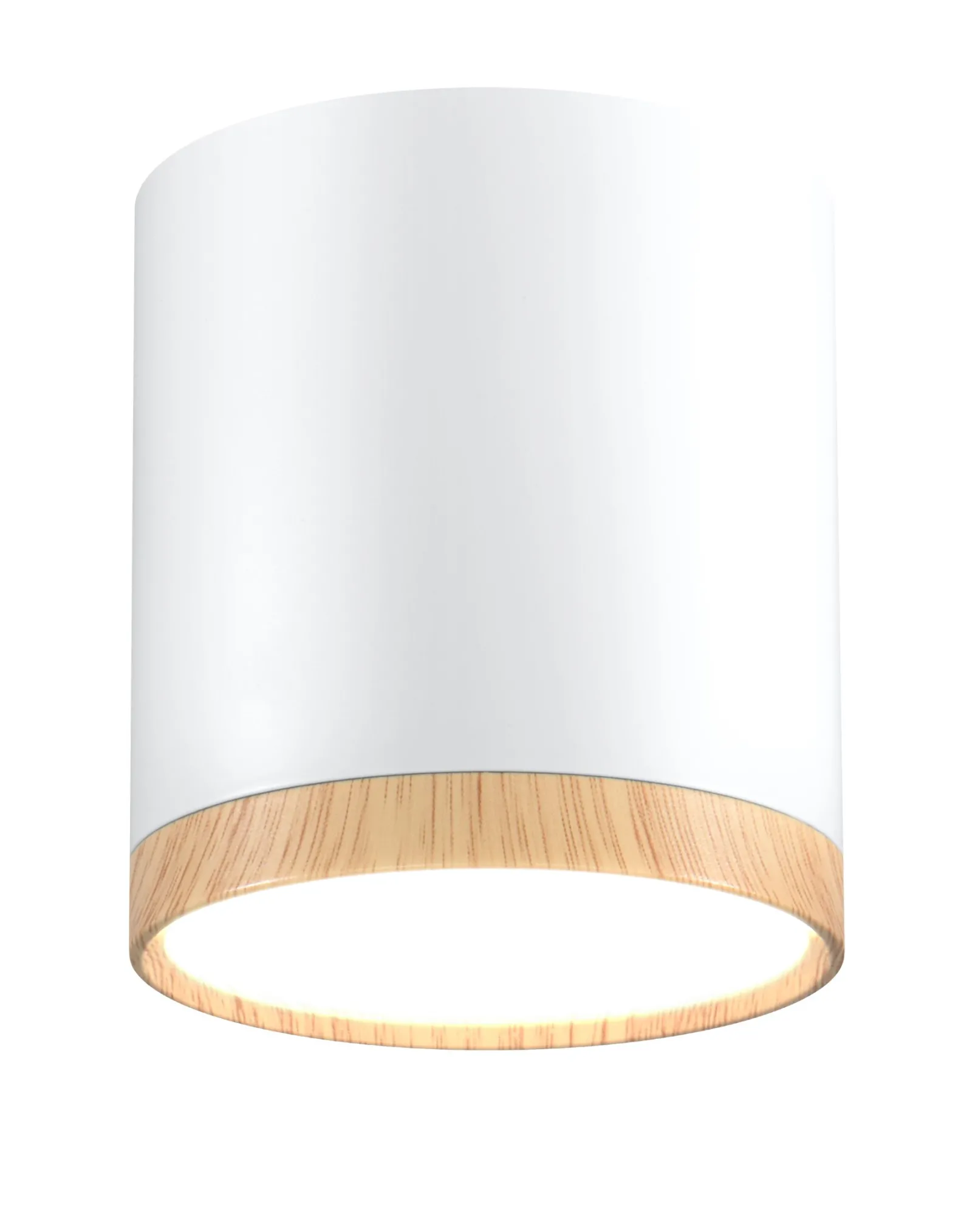 Sklep Kaja LEDowa tuba natynkowa z drewnem 2273624 z serii TUBA | Kaja* Lampy Led