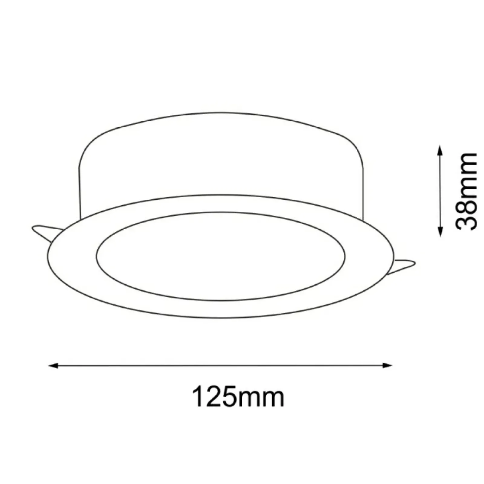 Sklep Kaja Ledowe oczko podtynkowe IP44 3000K ANT 7726 z serii TOTTO* Lampy Led|Lampy Do Łazienki