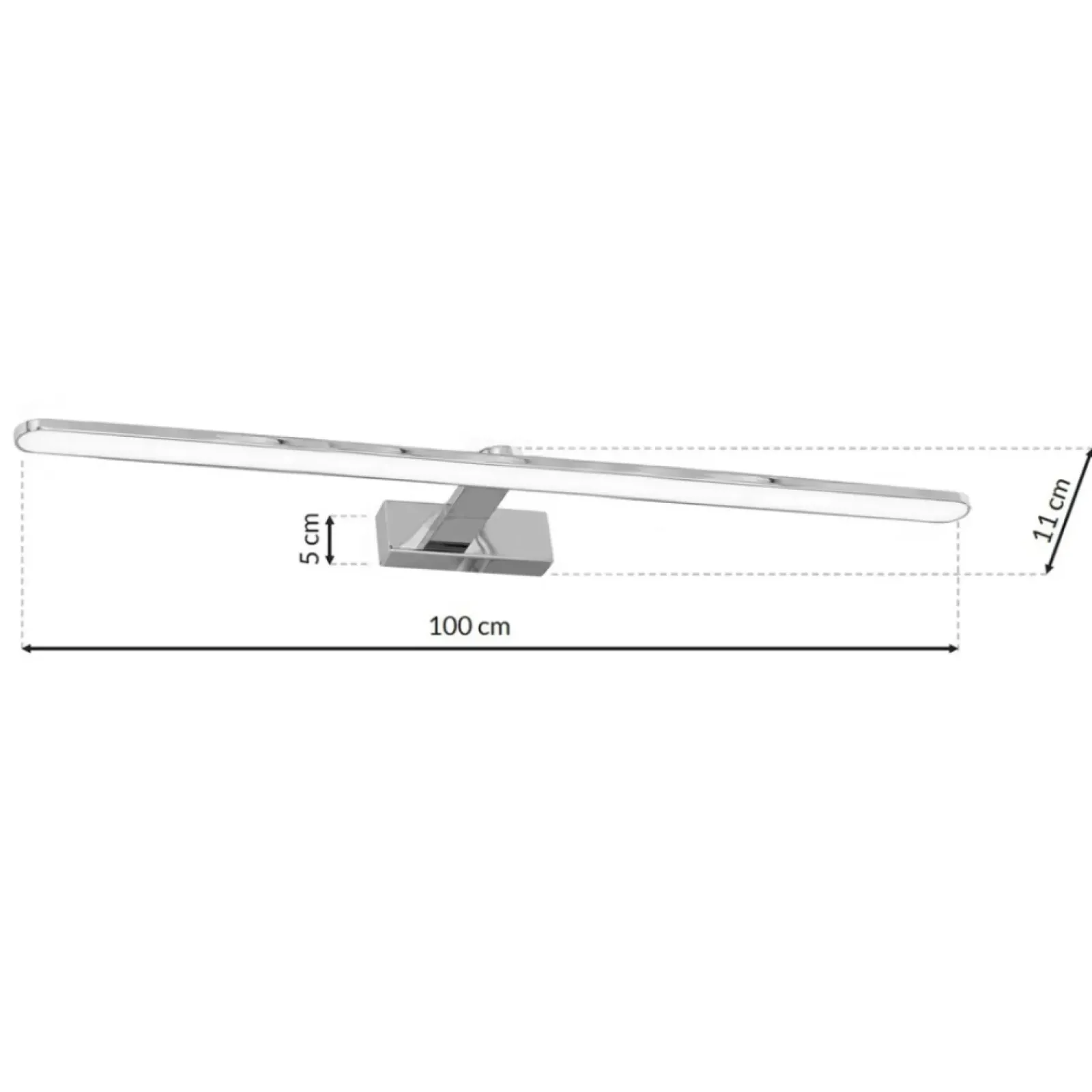 Sklep Kaja Ledowy kinkiet ścienny, IP44, w kolorze chromu ML5724 z serii SPLASH | Kaja Oświ* Lampy Led
