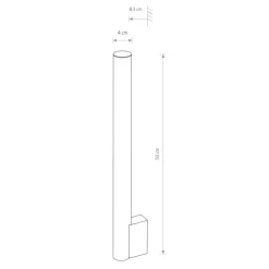 Sklep Kaja Ledowy kinkiet moc 8W, nad lustro w łazience 8122 | Kaja Oświetlenie* Lampy Led