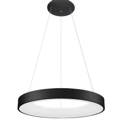 Sklep Kaja Ledowy okrąg wiszący 60cm 4000K do salonu 5304-850RP-BK-4 - GIULIA Best