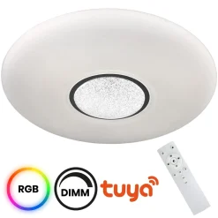 Sklep Kaja Ledowy plafon RGB, zmienna barwa światła ML6405 z serii VELA | Kaja Oświetlenie* Plafony Nowoczesne|Lampy Led