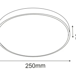 Sklep Kaja Ledowy plafon z neutralnym światłem ⌀25cm 4000K ANT 1061 IKA | Kaja* Lampy Do Łazienki|Plafony Klasyczne