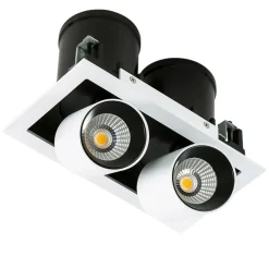Sklep Kaja Ledowy reflektor GL7117-2/12W 4000K WH+BL MERCANTA | Kaja Oświetlenie* Lampy Led|Oprawy Podtynkowe