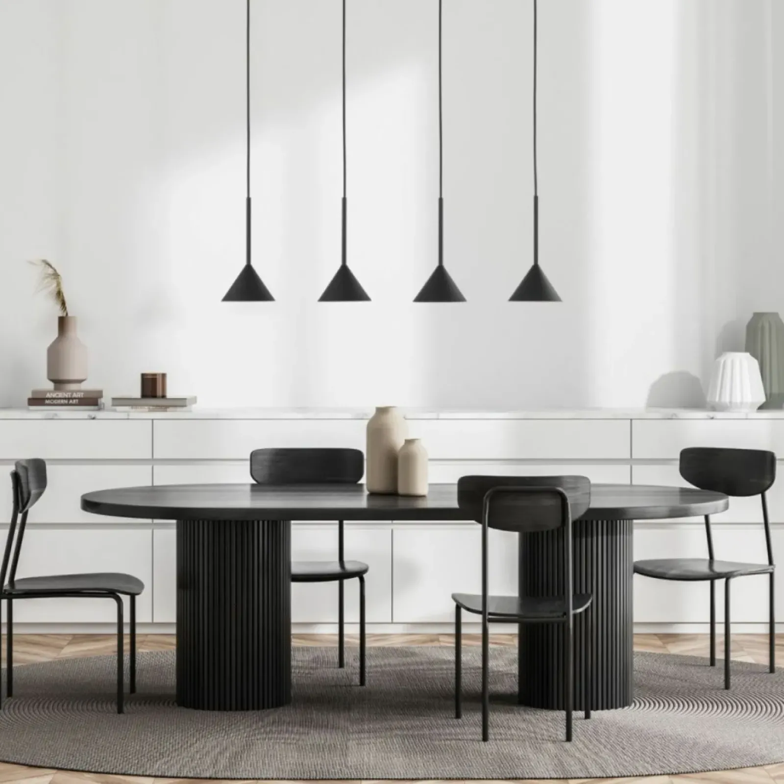 Sklep Kaja Liniowa lampa do oświetlenie stołu TK 10305 CONO BLACK MINI | Kaja Cheap
