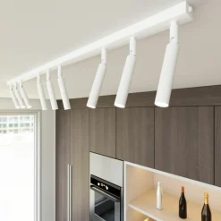 Sklep Kaja Liniowa lampa sufitowa 116cm ze spotami 1352/9 IVI 9 WHITE | Kaja biały Online