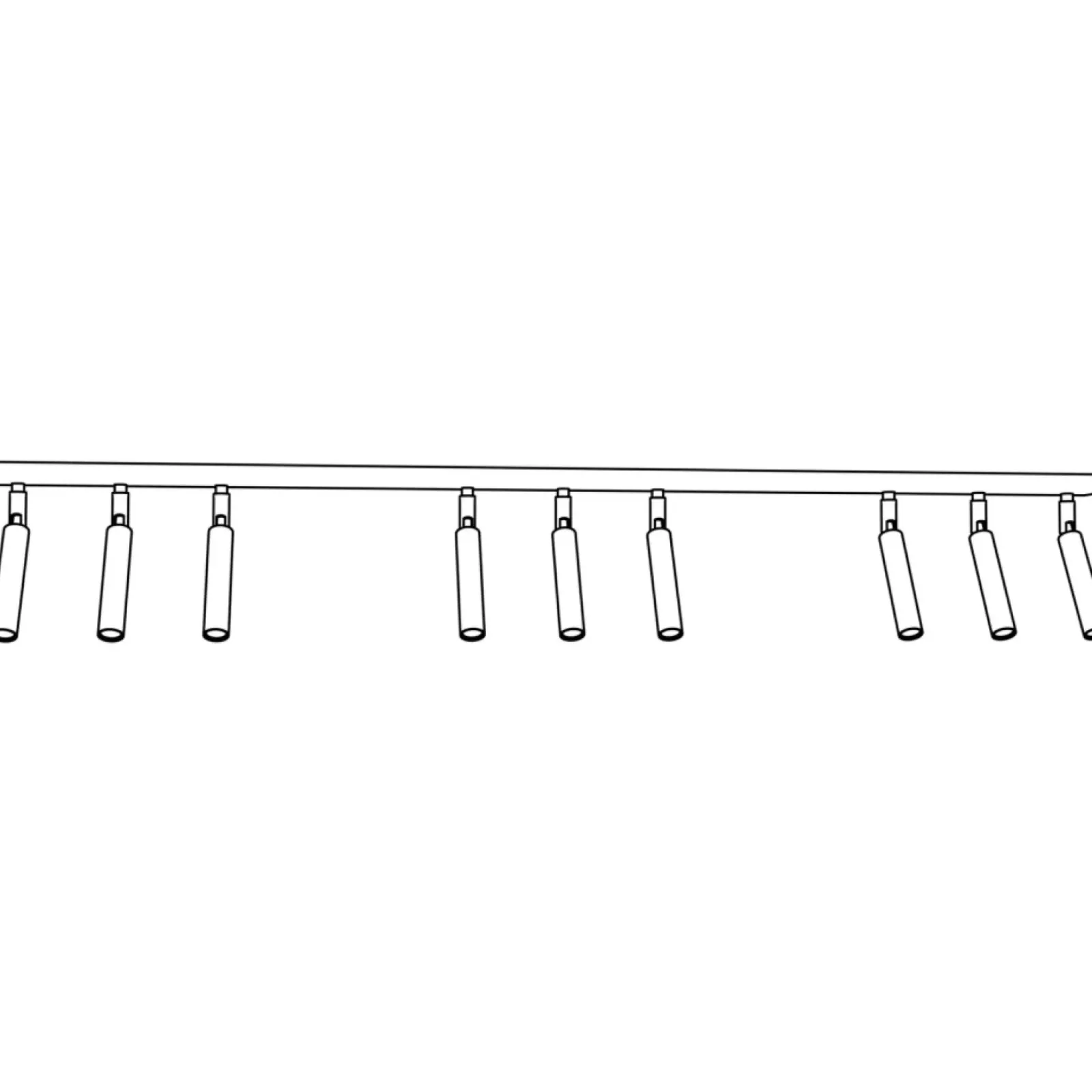 Sklep Kaja Liniowa lampa sufitowa 116cm ze spotami 1352/9 IVI 9 WHITE | Kaja biały Online