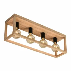 Sklep Kaja Liniowa lampa sufitowa w drewnianej oprawie 9154474L KAGO | Kaja Sale