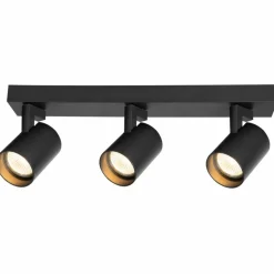 Sklep Kaja Liniowa lampa sufitowa w kolorze czarnym, 3 spoty ML0681 VOLF | Kaja Discount