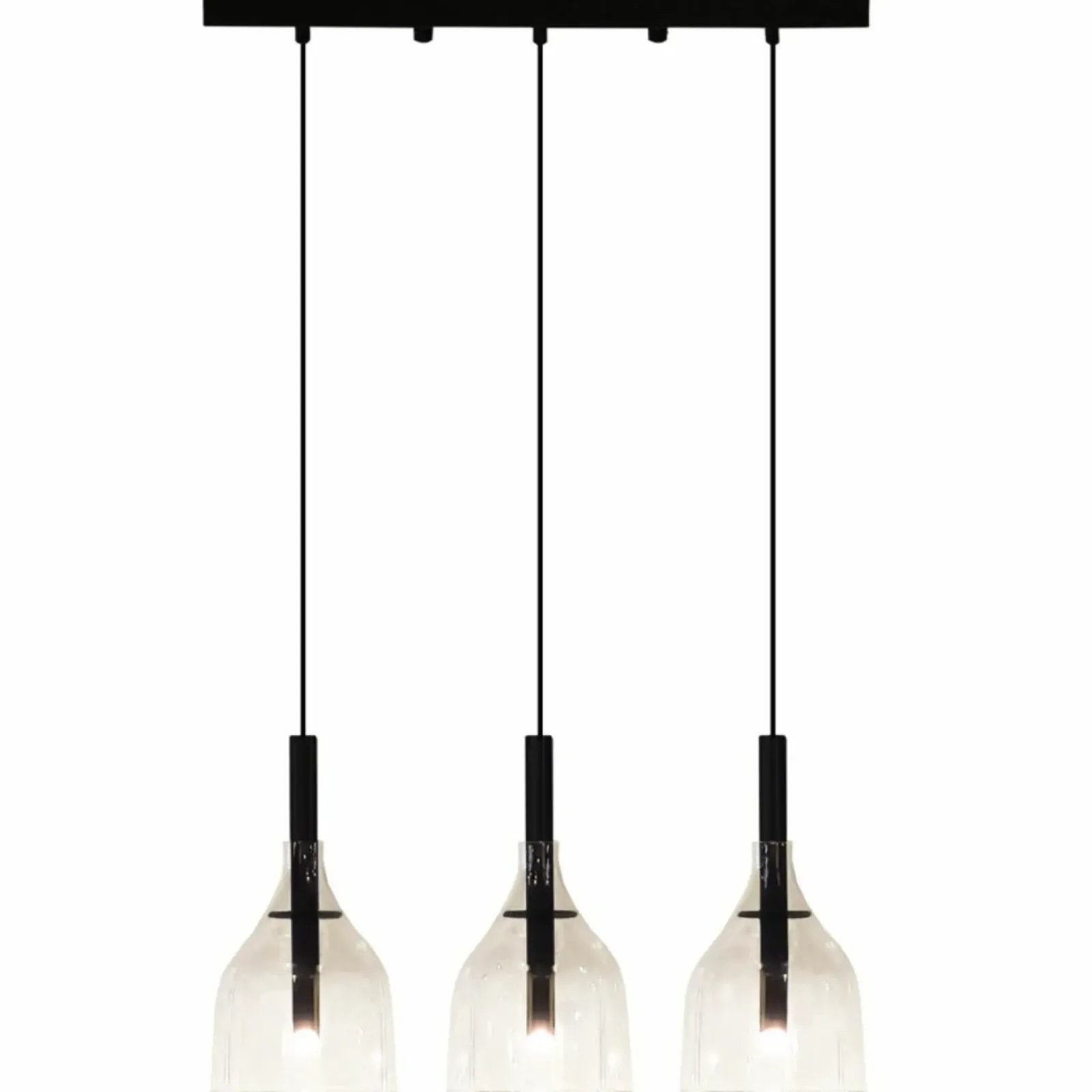Sklep Kaja Liniowa lampa wisząca z 3 kloszami ANT 5096 BOTOR | Kaja Oświetlenie Sale