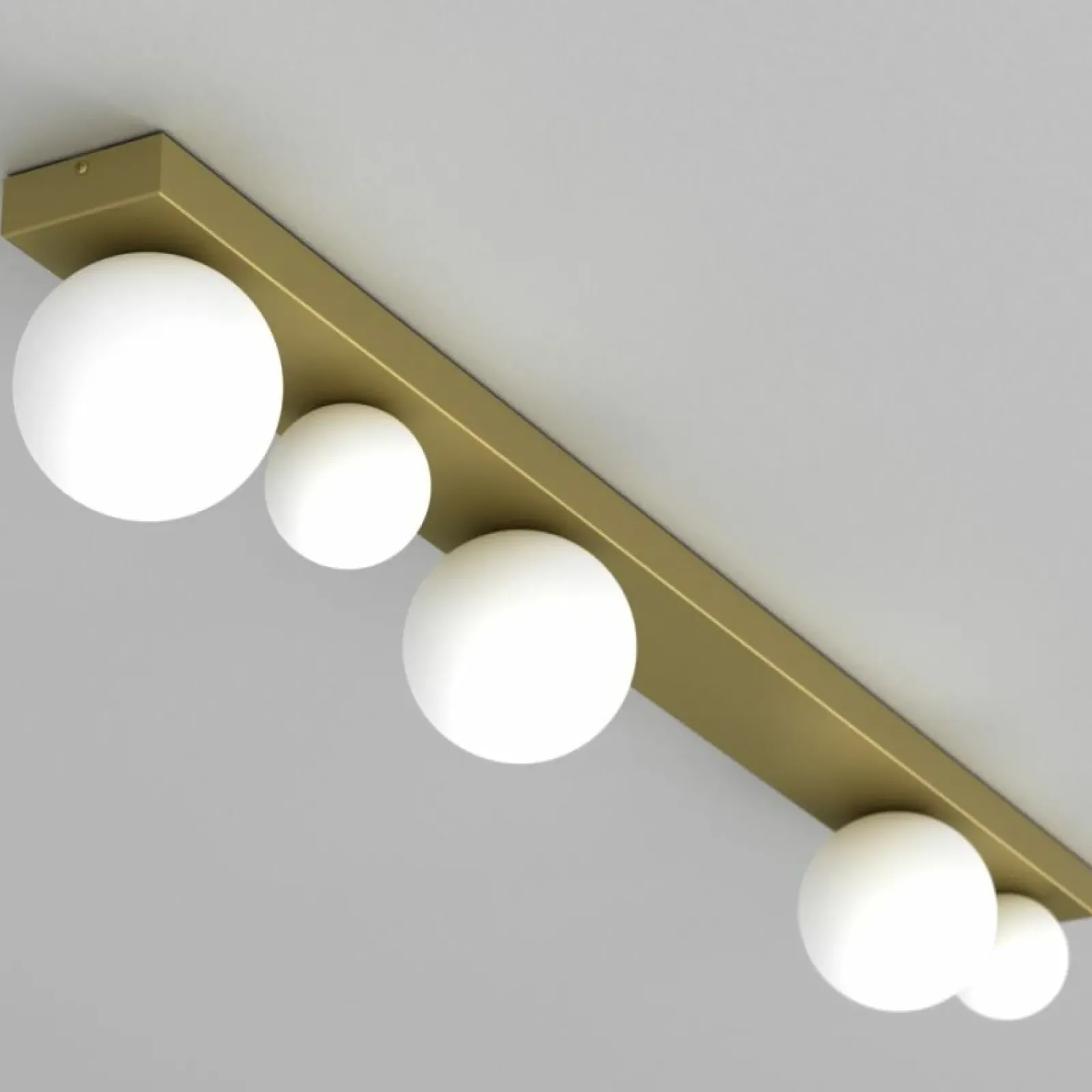 Sklep Kaja Liniowa lampa z kloszami o różnych rozmiarach MLP8398 BIBIONE | Kaja Flash Sale