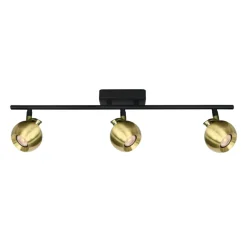 Sklep Kaja Liniowa lampa ze złotymi kulami SPL-45379-3-BK-GD LAFIN | Kaja Sale