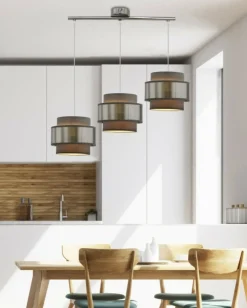 Sklep Kaja Liniowa, potrójna lampa wisząca nad stół 33-18502 HARE | Kaja Outlet