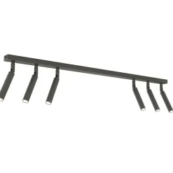 Sklep Kaja Listwa sufitowa 90cm z wąskimi tubami 1351/6 IVI 6 BLACK | Kaja czarny Cheap