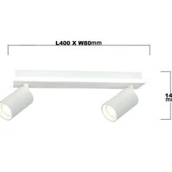 Sklep Kaja Listwa sufitowa LED z reflektorami GU10 LP-0612/2WS WH PARMA | Kaja Online