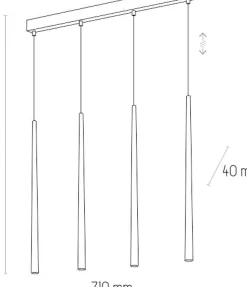 Sklep Kaja Listwa sufitowa ze złotymi sopelkami TK 6422 PIANO | Kaja Oświetlenie Store