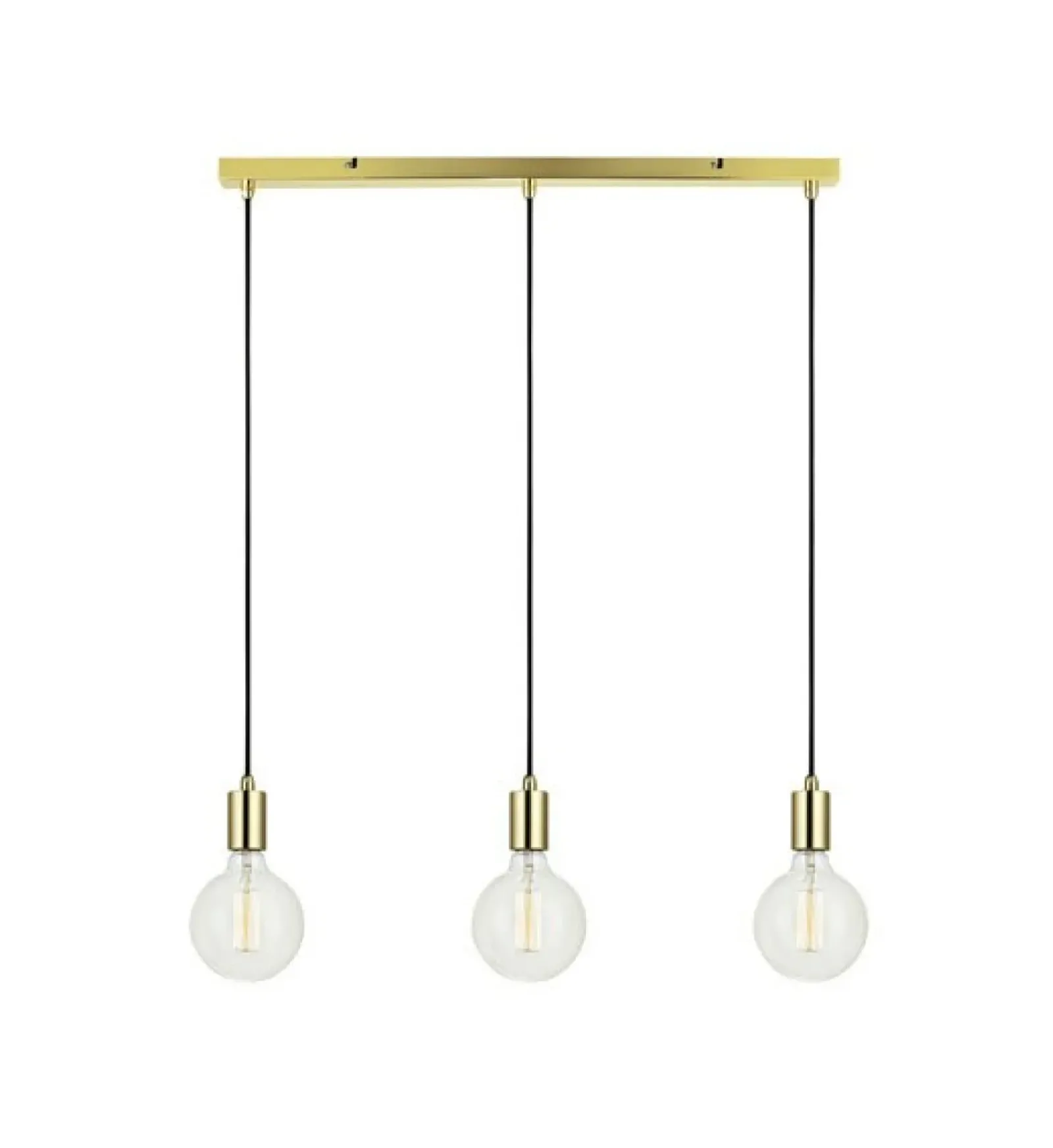 Sklep Kaja Listwa z lampami wiszącymi w złotym kolorze 106335 | Kaja Oświetlenie Shop