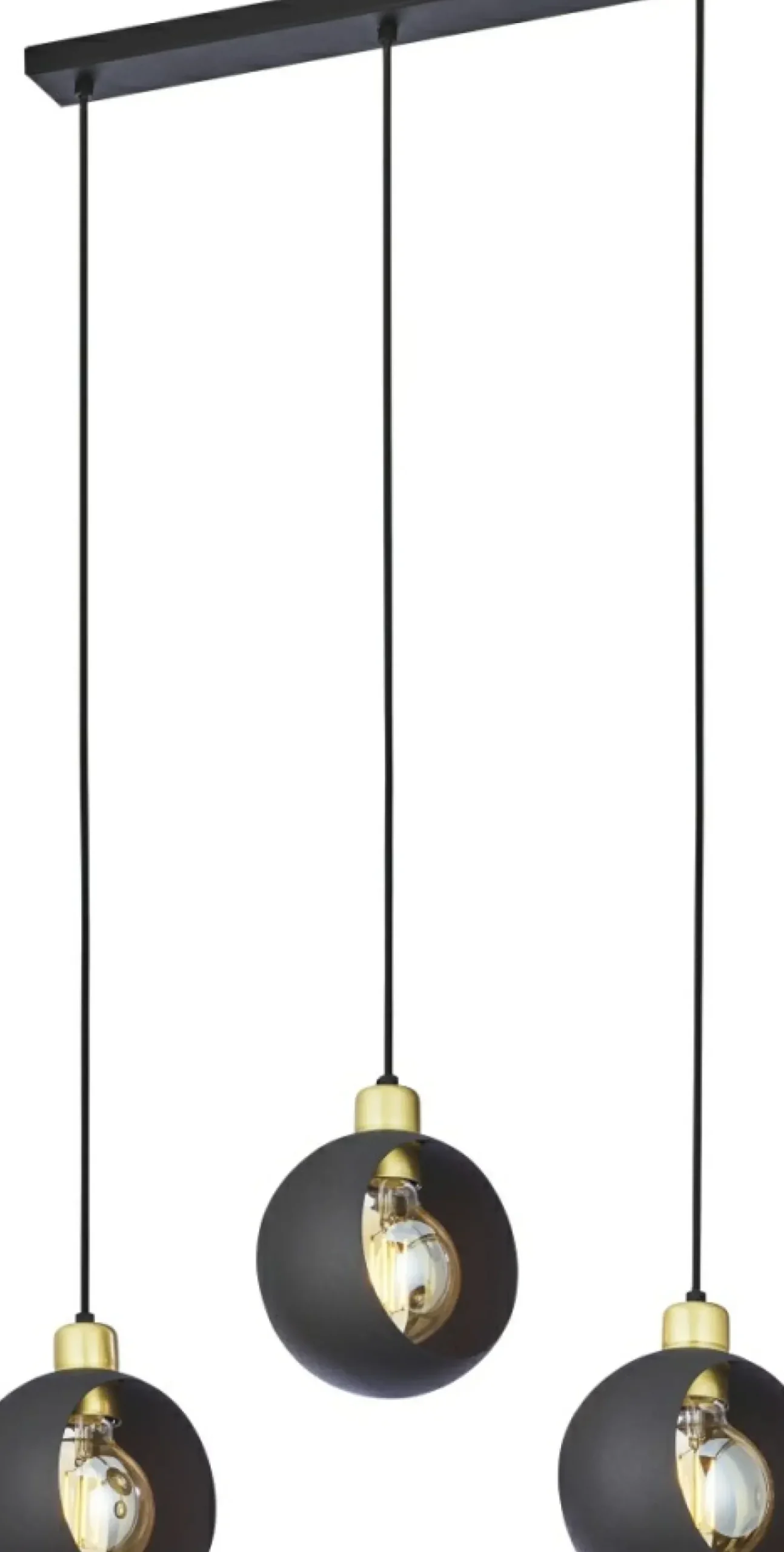 Sklep Kaja Listwa z okrągłymi kloszami TK 2753 CYKLOP BLACK | Kaja Oświetlenie Discount