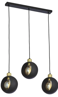 Sklep Kaja Listwa z okrągłymi kloszami TK 2753 CYKLOP BLACK | Kaja Oświetlenie Discount