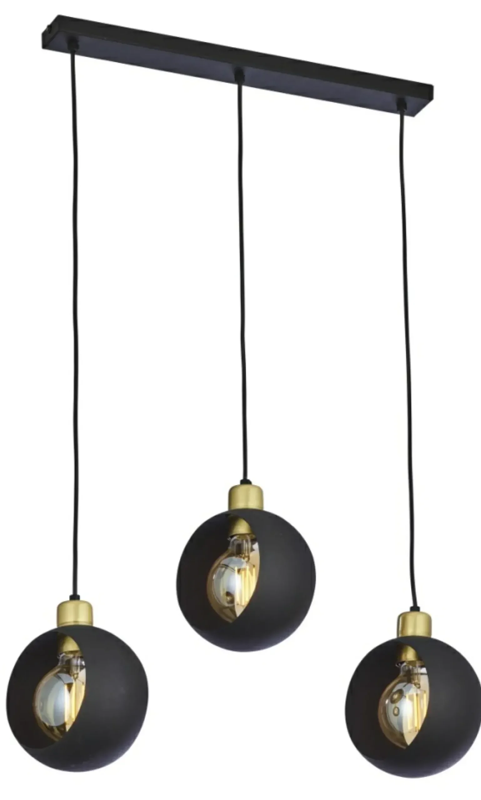 Sklep Kaja Listwa z okrągłymi kloszami TK 2753 CYKLOP BLACK | Kaja Oświetlenie Discount