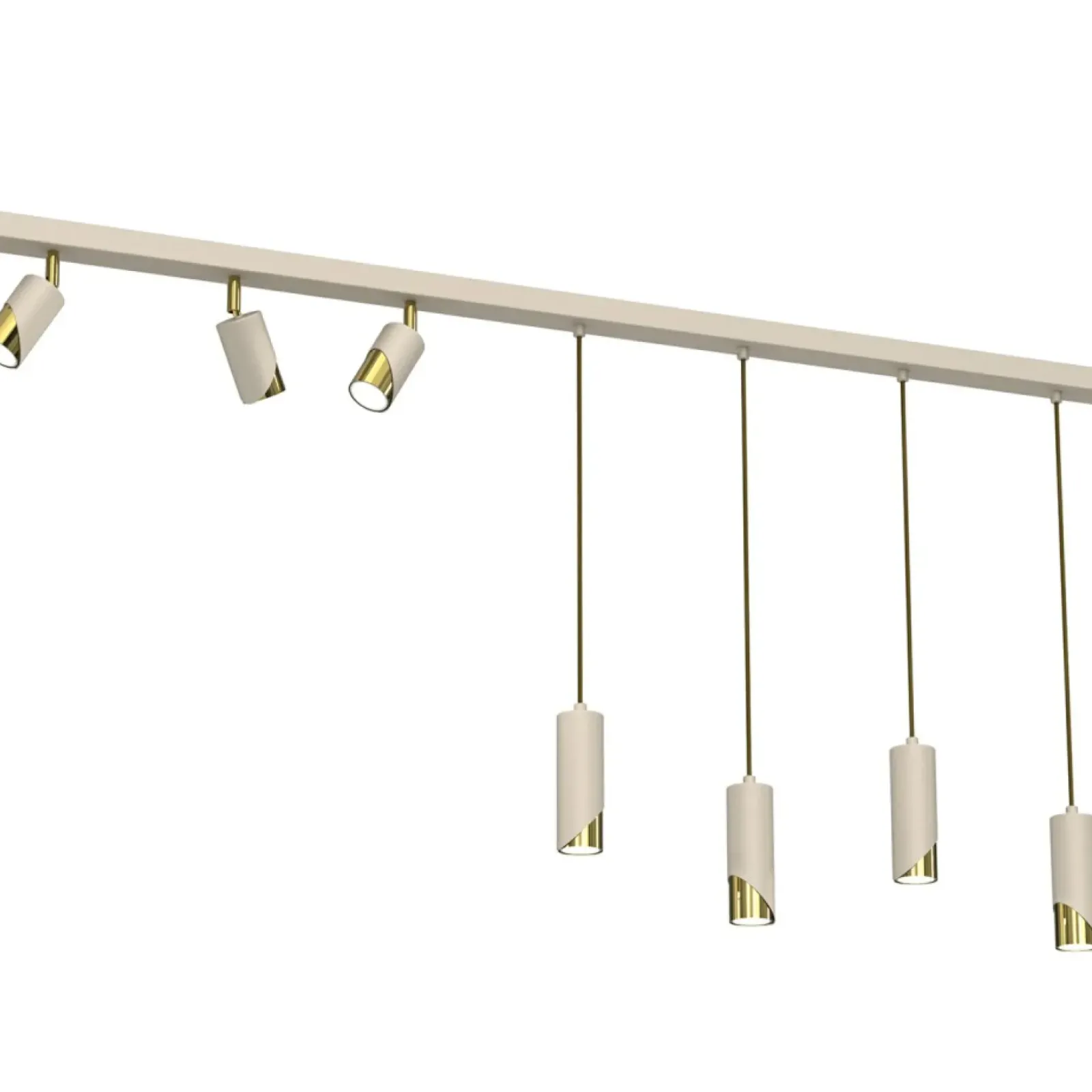 Sklep Kaja Listwa z wiszącymi tubami i reflektorami LX 9683 SHIFT | Kaja Store