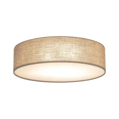 Sklep Kaja Lniana lampa sufitowa, zabudowany plafon TK 10166 EARTH | Kaja* Plafony Klasyczne|Plafony Nowoczesne