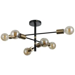 Sklep Kaja Loftowa lampa do surowego wnętrza PND-4025-6-BL-HBR z serii PIANSI Hot