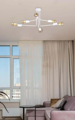 Sklep Kaja Loftowa lampa sufitowa do stylowego salonu K-4041 PEKA | Kaja biały Outlet