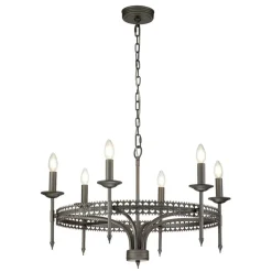 Sklep Kaja Loftowa lampa wisząca na 6 żarówek CROWN6 z serii CROWN* Randole Tradycyjne