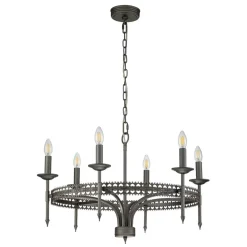 Sklep Kaja Loftowa lampa wisząca na 6 żarówek CROWN6 z serii CROWN* Randole Tradycyjne
