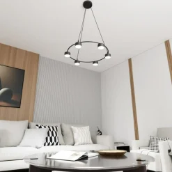 Sklep Kaja Loftowa lampa wisząca, sześć punktów świetlnych 1372/6 z serii STARLIT czarny Cheap