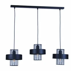Sklep Kaja Loftowa lampa wisząca z drucianymi kloszami TK 5715 z serii CINTIA czarny Shop