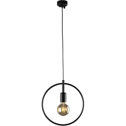 Sklep Kaja Loftowa lampa wisząca z metalową obręczą K-3833 GEO | Kaja Oświetlenie czarny Best Sale