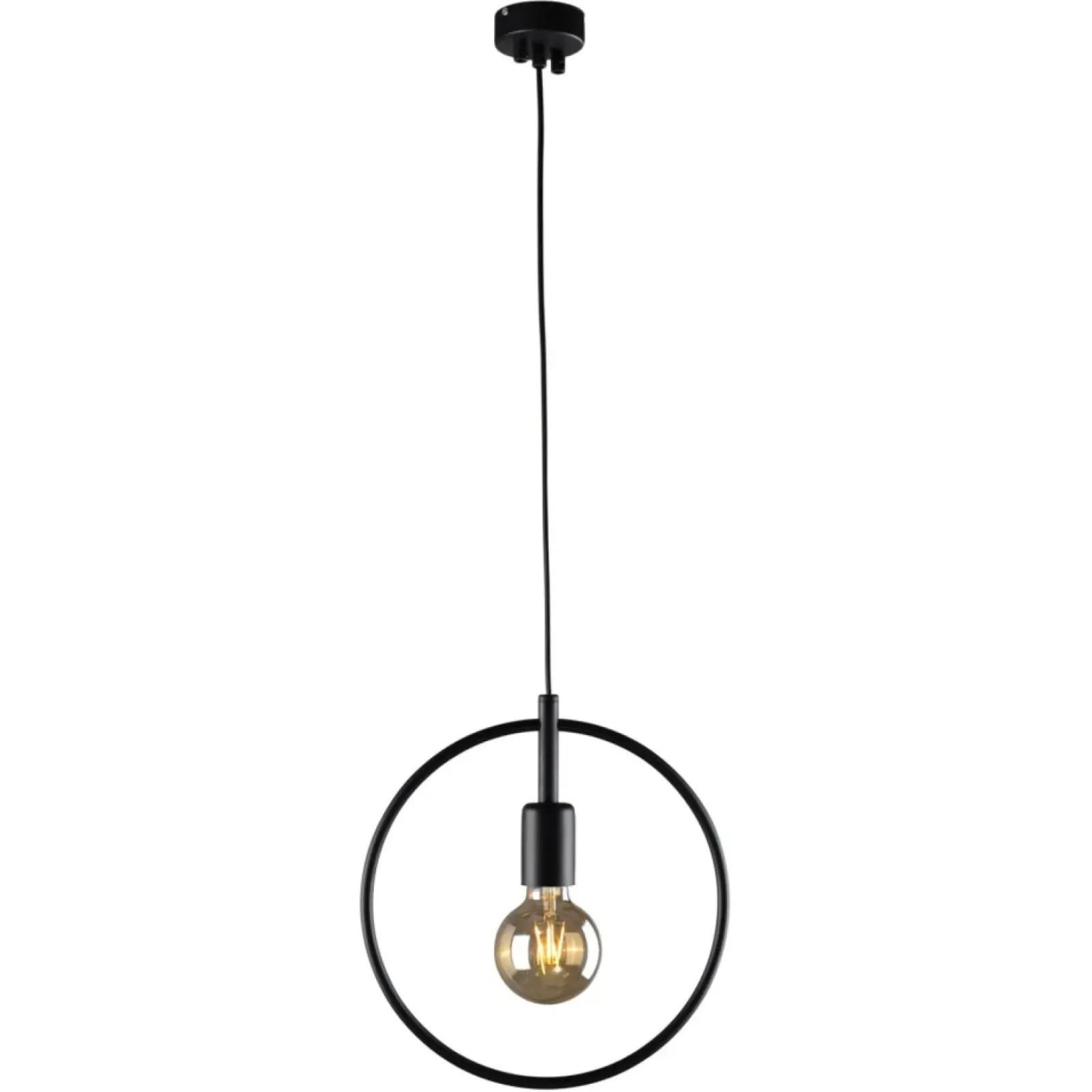 Sklep Kaja Loftowa lampa wisząca z metalową obręczą K-3833 GEO | Kaja Oświetlenie czarny Best Sale