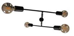 Sklep Kaja Loftowa, prosta lampa wisząca do sypialni K-4750 CAMARA | Kaja czarny Outlet